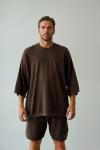 Adamm İnce Triko Oversize Takım  Kahverengi