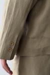 Albert Overize Premium Keten Blazer Ceket  Haki