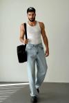 Allan Premium Baggy Kalıp Jean Pantolon Mavi