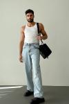 Allan Premium Baggy Kalıp Jean Pantolon Mavi