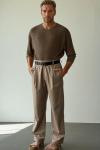 Brandon Premium Kumaş Relaxfit Pantolon Camel