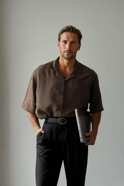 Brandon Premium Kumaş Relaxfit Pantolon Siyah