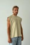 Cesar Yıkamalı Oversize 777 Atlet  Bej
