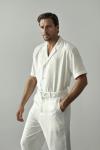 Daniel Premium Keten Pantolon Beyaz