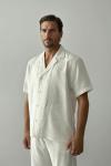 Daniel Premium Keten Pantolon Beyaz