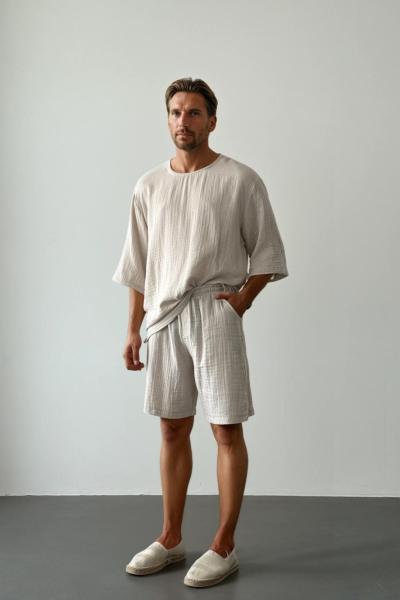 Edgar Fakir Kol Oversize Müslin Takım Bej