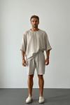 Edgar Fakir Kol Oversize Müslin Takım Bej