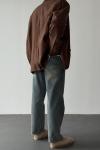 Albert Overize Premium Keten Blazer Ceket  Kahverengi
