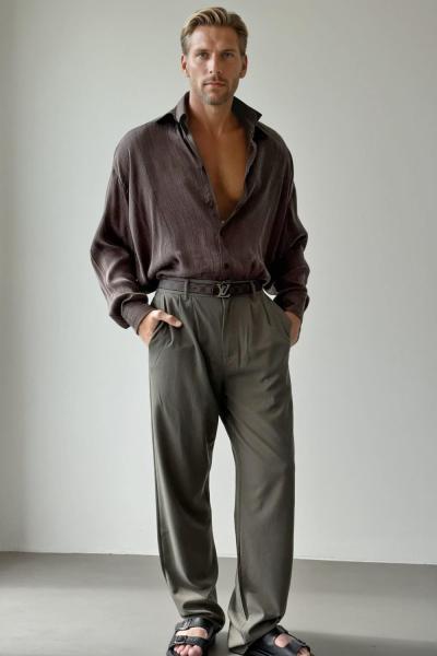 Benjamin Premium Kalite Baggy Pantolon Haki